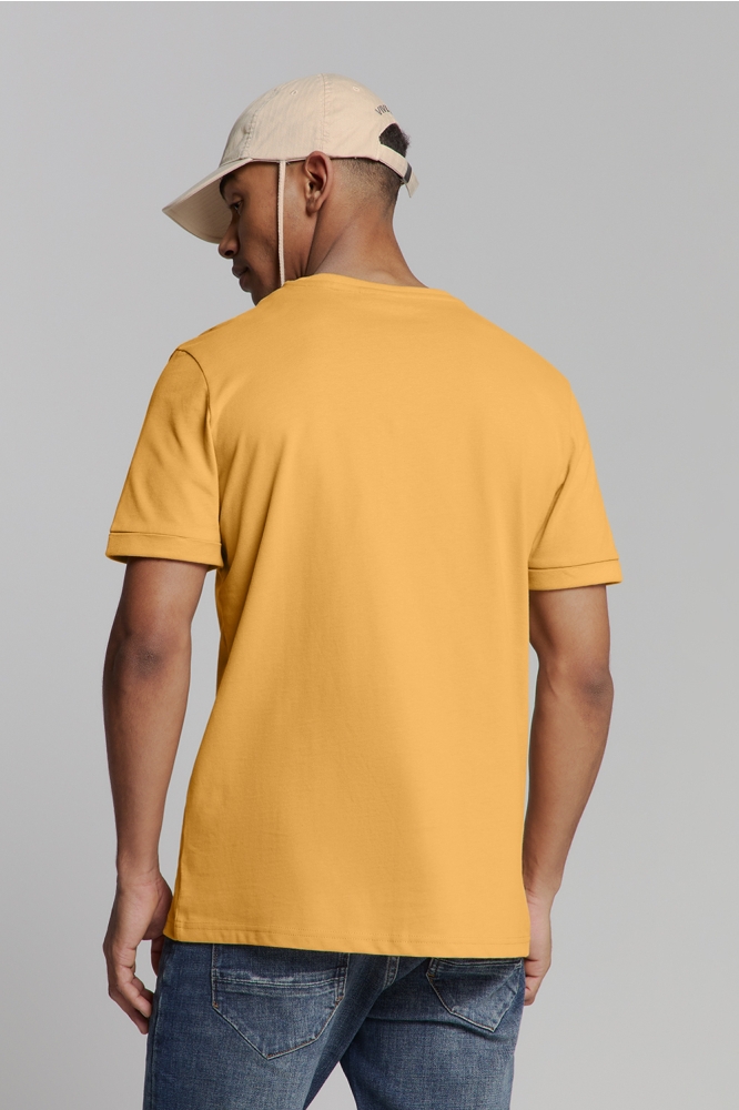 T SHIRT MET RONDE HALS 27360375 070 YELLOW